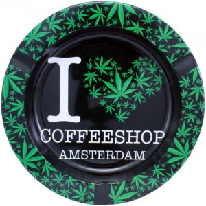 Металлическая пепельница I Love Amsterdam