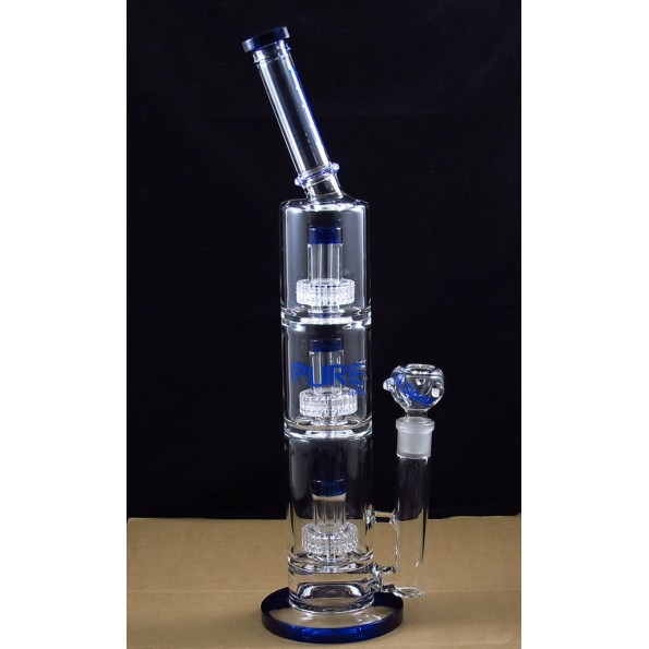 Стеклянный бонг PURE Triple UFO Perc 60см