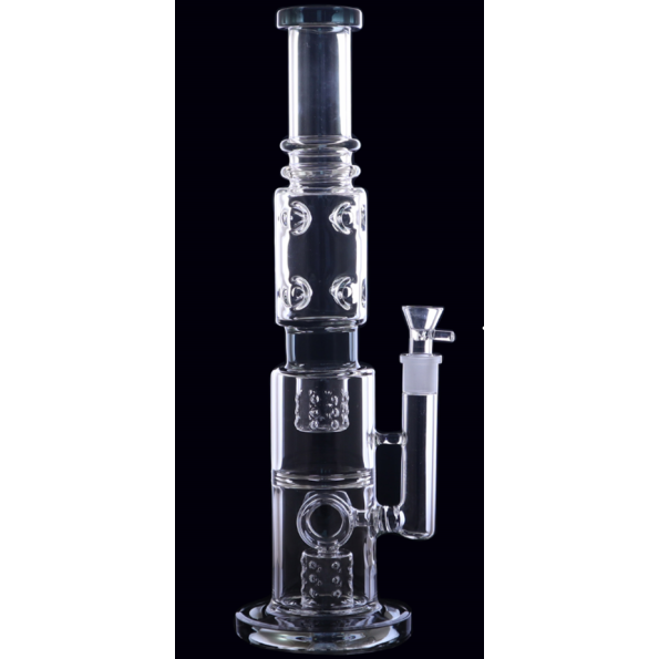 Стеклянный бонг Amazing Triple Perc 55см