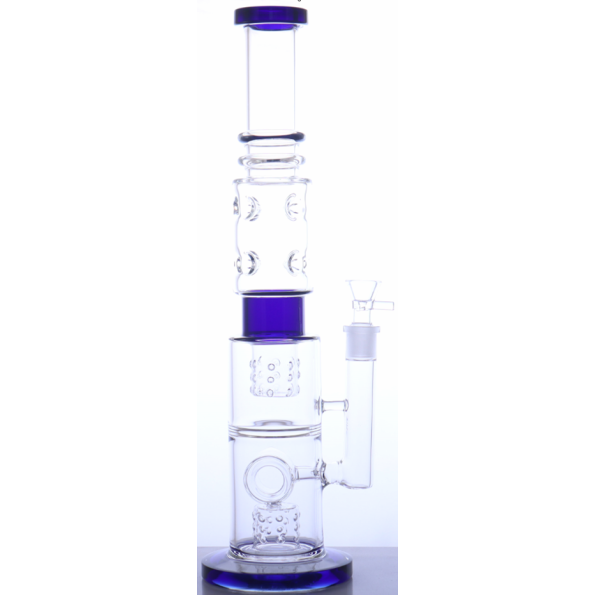 Стеклянный бонг Amazing Triple Perc 55см
