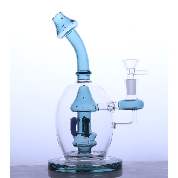 Стеклянный бонг Glass Mushroom-Recycler 5мм 