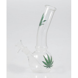 Стеклянный бонг Leaf Glass Flask