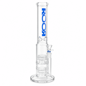 Стеклянный бонг ROOR UFO Double Perc 45cm