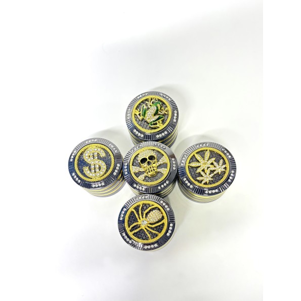 Металлический гриндер-поллинатор DIAMOND (4-х секц., 57мм)