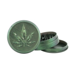 Акриловый гриндер LEAF GREEN 65мм