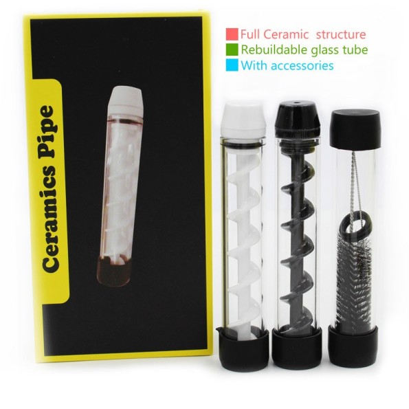 Стеклянная трубка Twisty Glass Blunt керамическая (Ceramics Pipe)