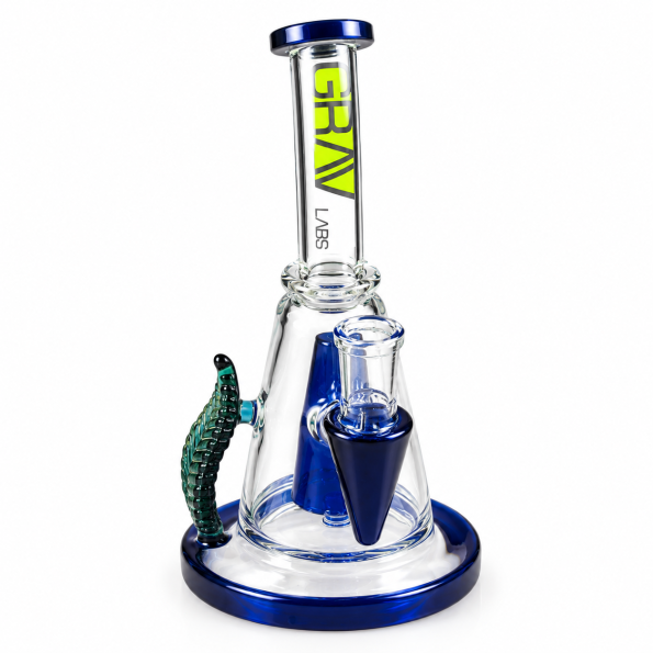 Стеклянный бонг GRAV Labs LEAF Drop Dub Rig 22cm