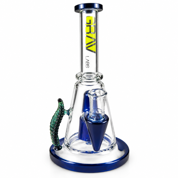 Стеклянный бонг GRAV Labs LEAF Drop Dub Rig 22cm