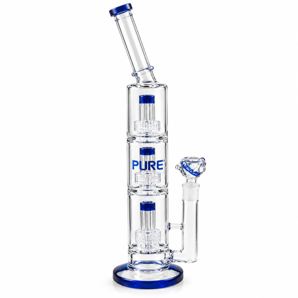 Стеклянный бонг PURE Triple UFO Perc 60см