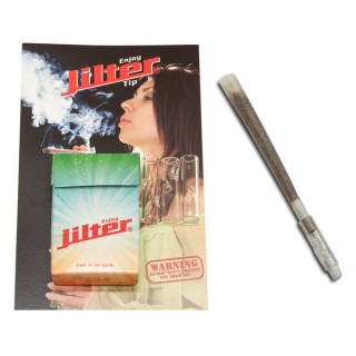 Стеклянные свистки XL Glass Tips, 3шт. + Фильтры для самокруток Jilter, 42шт.
