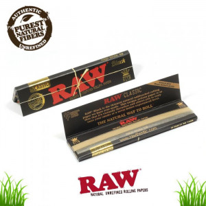 Бумага для самокруток RAW Slimsize BLACK (110-44мм)