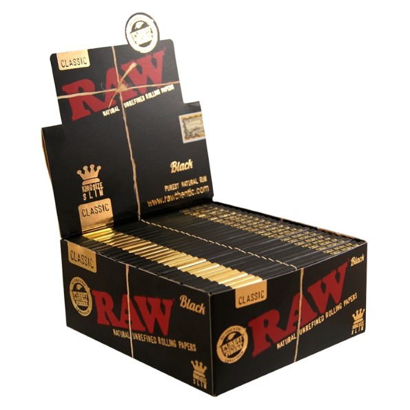 Бумага для самокруток RAW Slimsize BLACK (110-44мм)