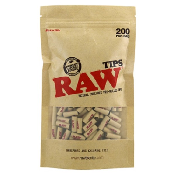 Бумага для фильтров RAW PREROLLED 200шт. (свистки готовые) 