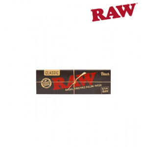 Бумага для самокруток RAW BLACK 1' 1/4 (77-44мм)