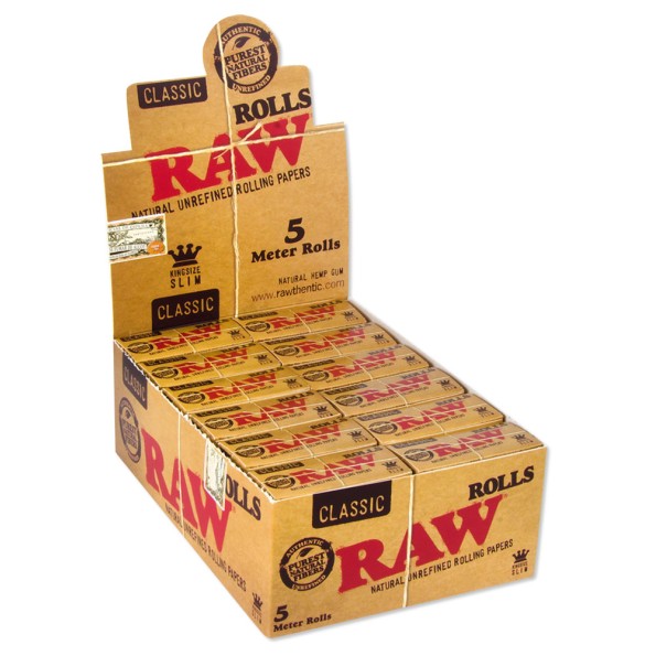 Бумага для самокруток RAW ROLLS Slim (Рулон 5м)