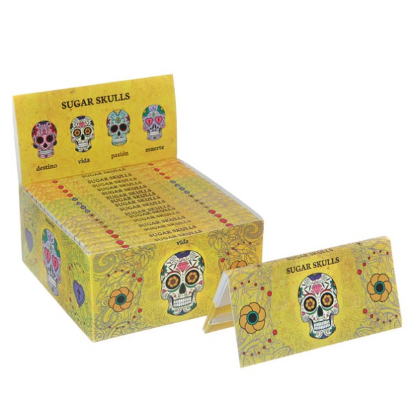 Бумага для самокруток Snail Mexican Skulls Slimsize 2в1 (110-44мм)