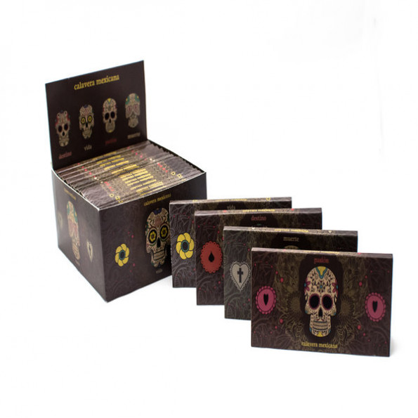 Бумага для самокруток Snail Mexican Skulls Brown Slimsize 2в1 (110-44мм)