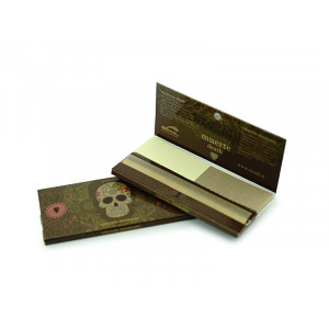 Бумага для самокруток Snail Mexican Skulls Brown Slimsize 2в1 (110-44мм)