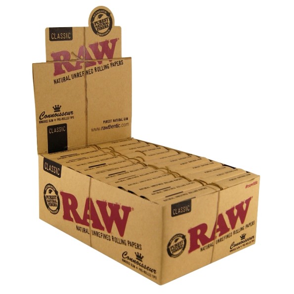 Бумага для самокруток RAW Slimsize 2в1 (Pre-rolled tips)