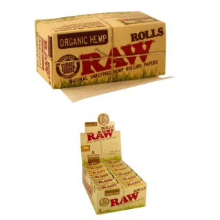 Бумага для самокруток RAW ROLLS Organic HEMP Slim (Рулон 5м)