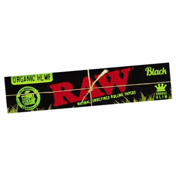 Бумага для самокруток RAW Slimsize HEMP BLACK (110-44мм)