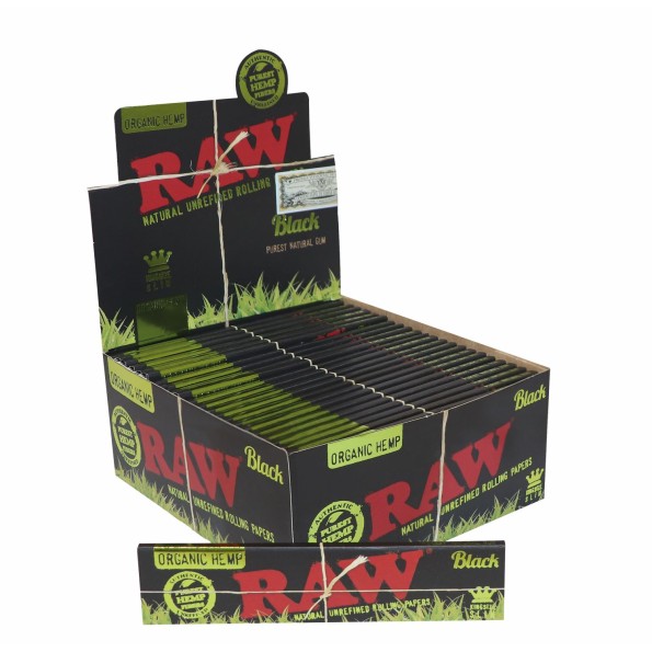 Бумага для самокруток RAW Slimsize HEMP BLACK (110-44мм)